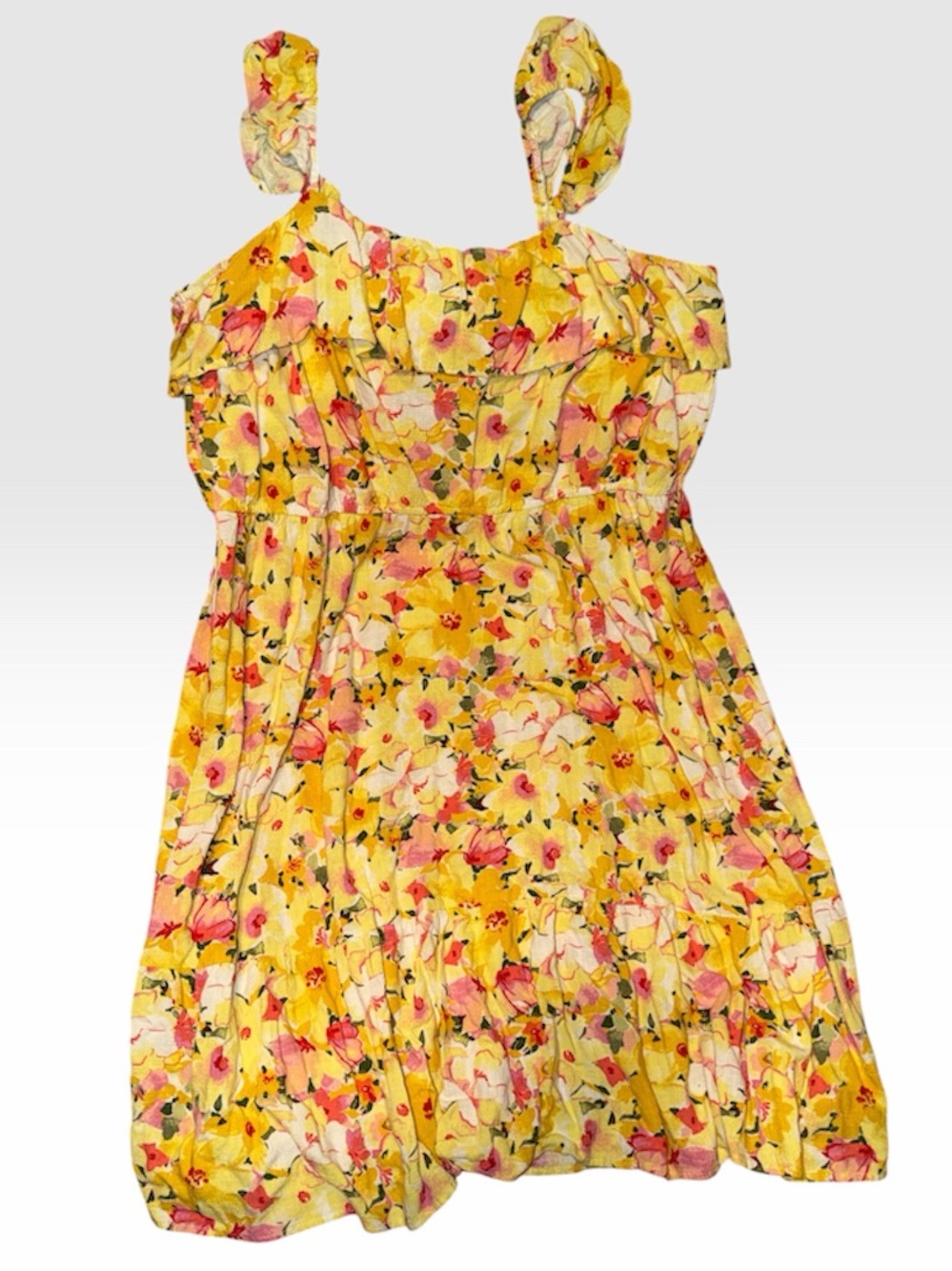 Yellow Floral Ruffle Sundress Lauren Conrad